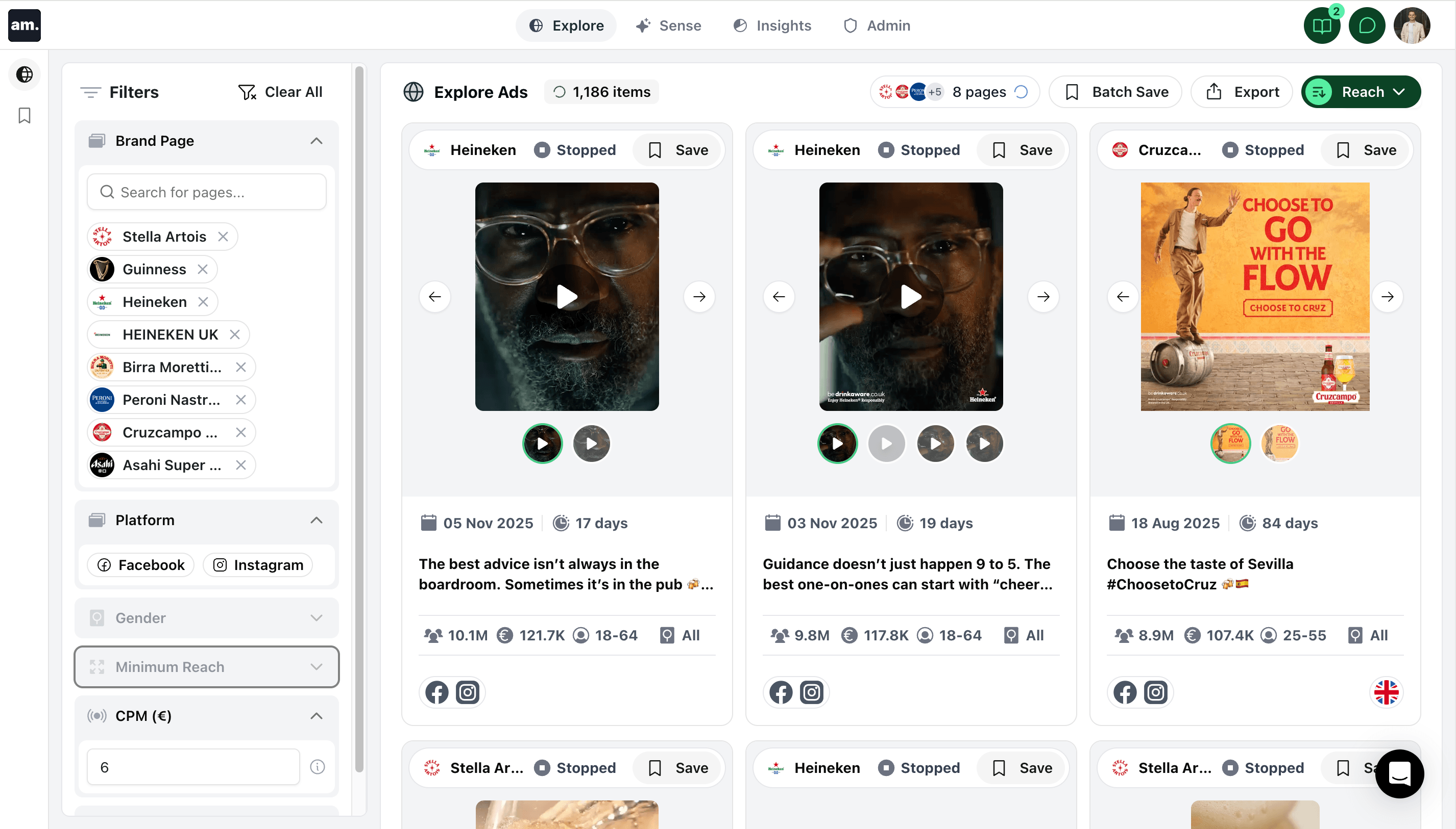 Adsmom Platform Interface
